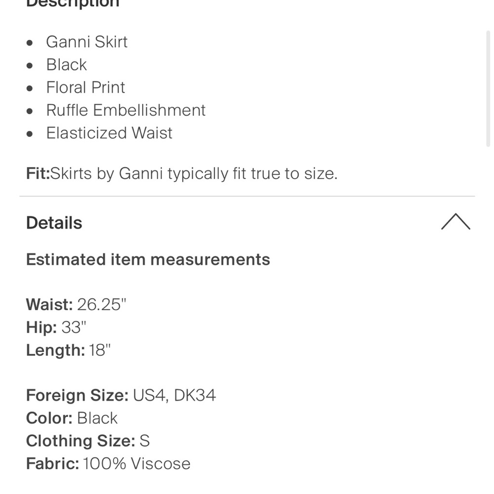 Ganni Designer Ruffle skirt - Picture 8 of 8